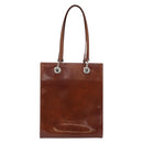 CARTIER Shoulder Bag Patent leather Brown Silver Auth ka005-2