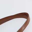 CARTIER Shoulder Bag Patent leather Brown Silver Auth ka005-8