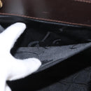 Salvatore Ferragamo Hand Bag Leather Brown Gold Auth ka006-21