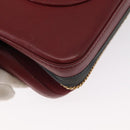 CHANEL Chain Shoulder Bag Leather Red Gold CC Auth ka007-17