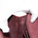 CHANEL Chain Shoulder Bag Leather Red Gold CC Auth ka007-25