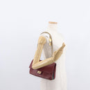 CHANEL Chain Shoulder Bag Leather Red Gold CC Auth ka007-27