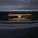 GIVENCHY Hand Bag Leather Black Gold Auth ka009-11