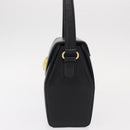 GIVENCHY Hand Bag Leather Black Gold Auth ka009-3