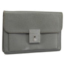 LOUIS VUITTON Taiga Selenga Clutch Bag Ardoise M30782 LV Auth ka010-1