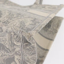 Christian Dior Toile De Jouy Book Tote Hand Bag Canvas Gray Auth ka013V-11