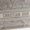 Christian Dior Toile De Jouy Book Tote Hand Bag Canvas Gray Auth ka013V-14