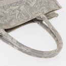 Christian Dior Toile De Jouy Book Tote Hand Bag Canvas Gray Auth ka013V-7