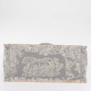Christian Dior Toile De Jouy Book Tote Hand Bag Canvas Gray Auth ka013V-9