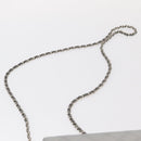 CHANEL Matelasse Chain Wallet Leather Silver CC Auth ka015-14