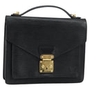 LOUIS VUITTON Epi Monceau 28 Hand Bag Black M52122 LV Auth ka020-1