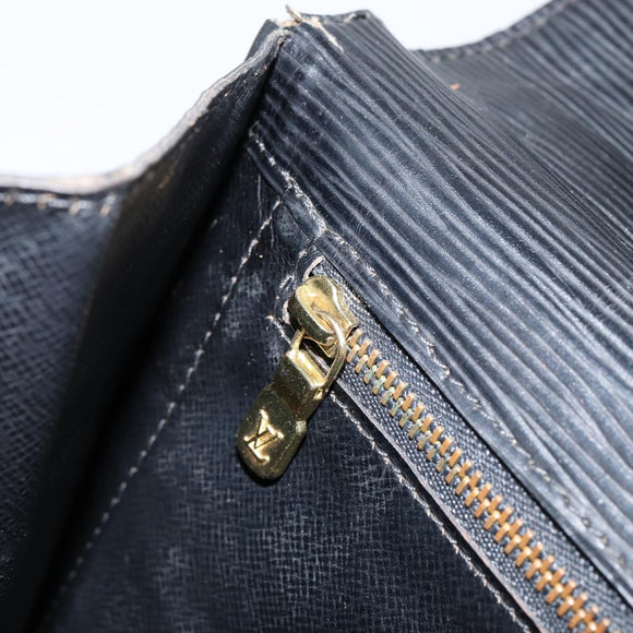 LOUIS VUITTON Epi Monceau 28 Hand Bag Black M52122 LV Auth ka020