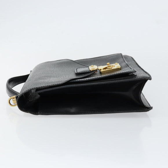 LOUIS VUITTON Epi Monceau 28 Hand Bag Black M52122 LV Auth ka020