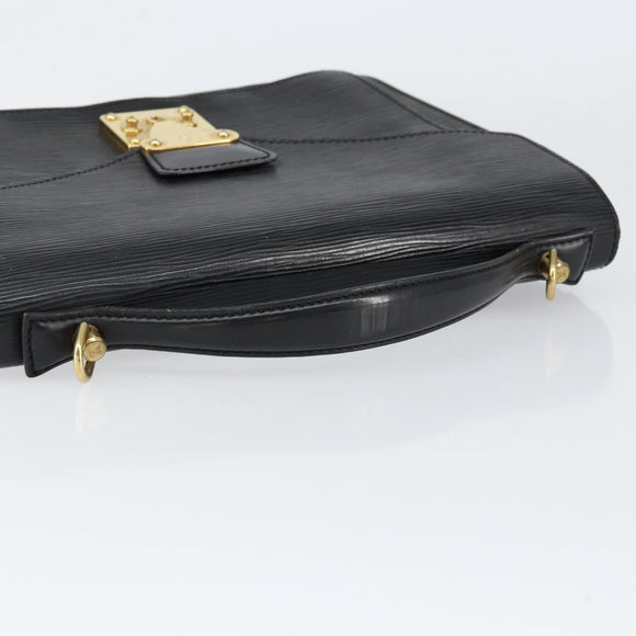 LOUIS VUITTON Epi Monceau 28 Hand Bag Black M52122 LV Auth ka020