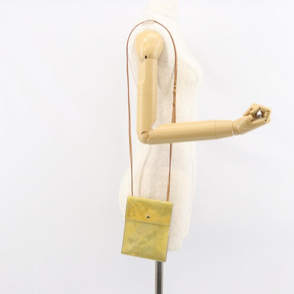 LOUIS VUITTON Monogram Vernis Kenmare Shoulder Bag Gris M91060 LV Auth ka022