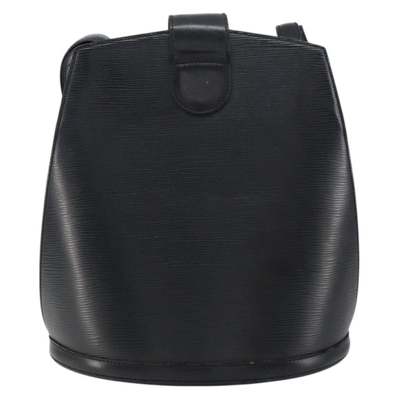 LOUIS VUITTON Epi Cluny Shoulder Bag Black M52252 LV Auth ka026