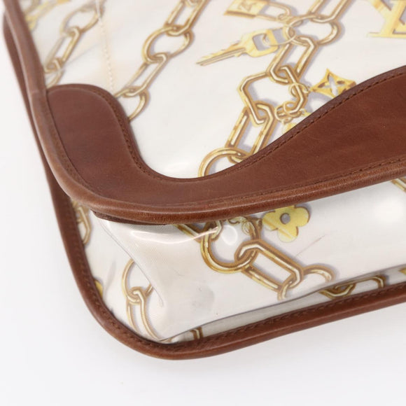 LOUIS VUITTON Monogram Charm Musette Shoulder Bag White M95158 LV Auth ka027