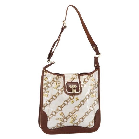 LOUIS VUITTON Monogram Charm Musette Shoulder Bag White M95158 LV Auth ka027