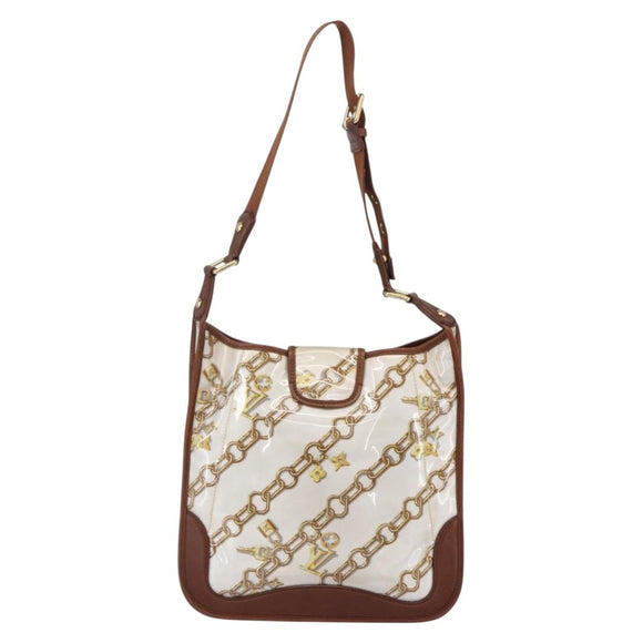 LOUIS VUITTON Monogram Charm Musette Shoulder Bag White M95158 LV Auth ka027