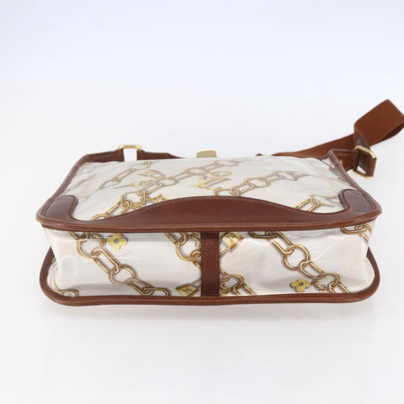 LOUIS VUITTON Monogram Charm Musette Shoulder Bag White M95158 LV Auth ka027