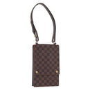 LOUIS VUITTON Damier Ebene Portello Shoulder Bag N45271 LV Auth ka033-1
