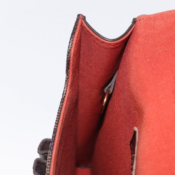 LOUIS VUITTON Damier Ebene Portello Shoulder Bag N45271 LV Auth ka033