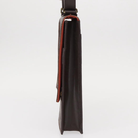 LOUIS VUITTON Damier Ebene Portello Shoulder Bag N45271 LV Auth ka033