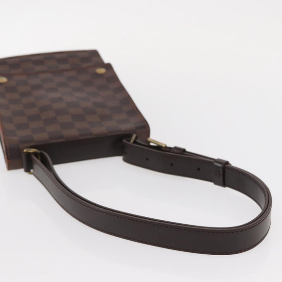 LOUIS VUITTON Damier Ebene Portello Shoulder Bag N45271 LV Auth ka033