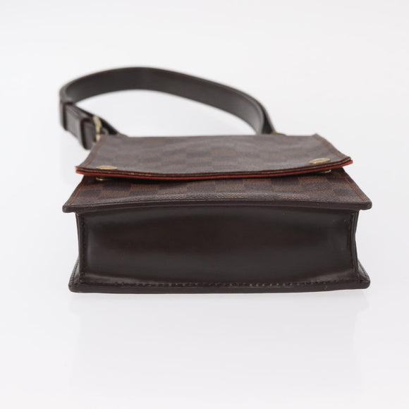 LOUIS VUITTON Damier Ebene Portello Shoulder Bag N45271 LV Auth ka033