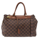 LOUIS VUITTON Damier Ebene Greenwich Hand Bag 2way N41337 LV Auth ka034-1