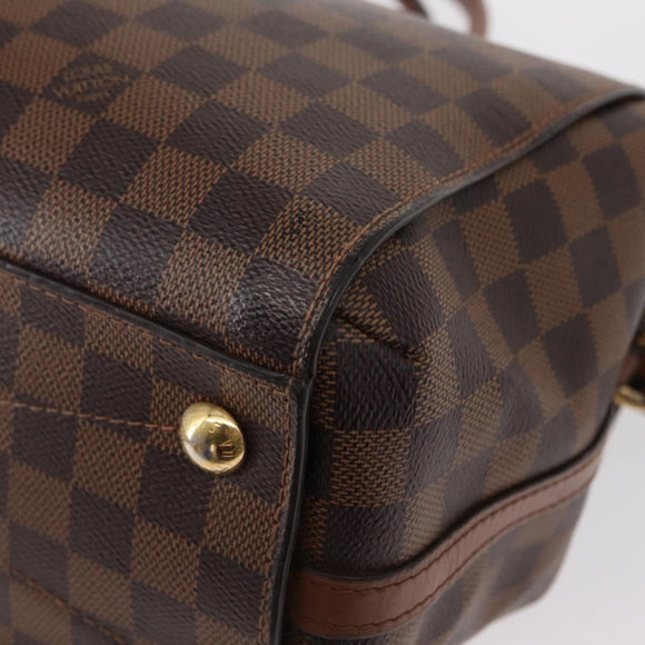 LOUIS VUITTON Damier Ebene Greenwich Hand Bag 2way N41337 LV Auth ka034