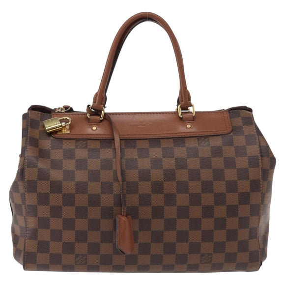 LOUIS VUITTON Damier Ebene Greenwich Hand Bag 2way N41337 LV Auth ka034
