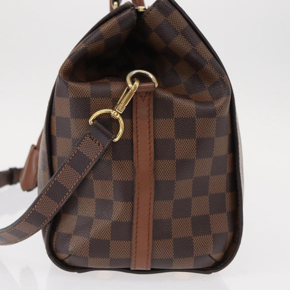 LOUIS VUITTON Damier Ebene Greenwich Hand Bag 2way N41337 LV Auth ka034