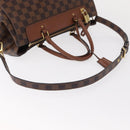 LOUIS VUITTON Damier Ebene Greenwich Hand Bag 2way N41337 LV Auth ka034-8