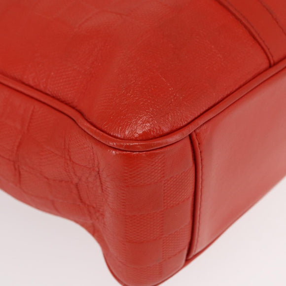 LOUIS VUITTON Damier Anfini Tadao PM 2Way Hand Bag Orange N41268 LV Auth ka035