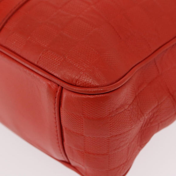 LOUIS VUITTON Damier Anfini Tadao PM 2Way Hand Bag Orange N41268 LV Auth ka035