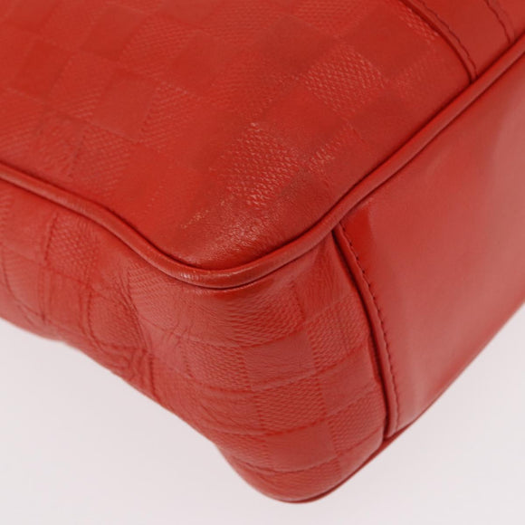 LOUIS VUITTON Damier Anfini Tadao PM 2Way Hand Bag Orange N41268 LV Auth ka035