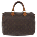 LOUIS VUITTON Monogram Speedy 30 Hand Bag M41526 LV Auth ka038-13