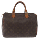 LOUIS VUITTON Monogram Speedy 30 Hand Bag M41526 LV Auth ka038-2