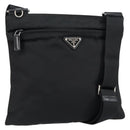 PRADA Shoulder Bag Nylon Black Silver Auth ka039-1
