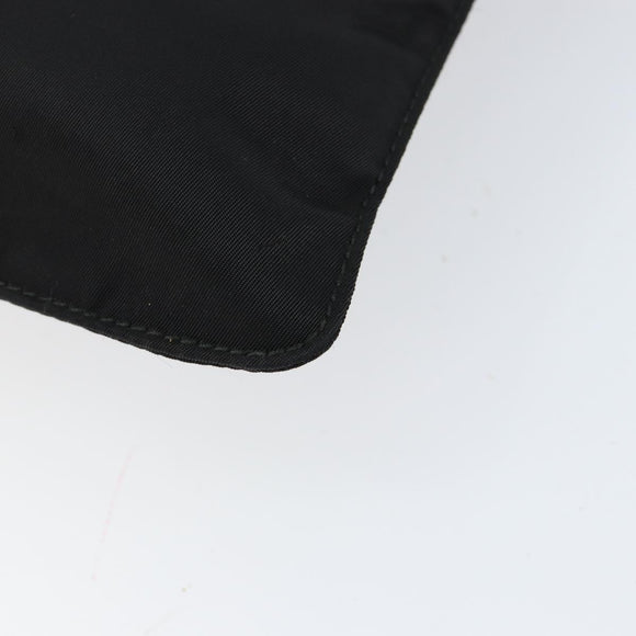 PRADA Shoulder Bag Nylon Black Silver Auth ka039