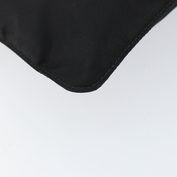 PRADA Shoulder Bag Nylon Black Silver Auth ka039