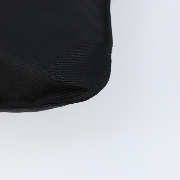 PRADA Shoulder Bag Nylon Black Silver Auth ka039