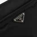 PRADA Shoulder Bag Nylon Black Silver Auth ka039-18