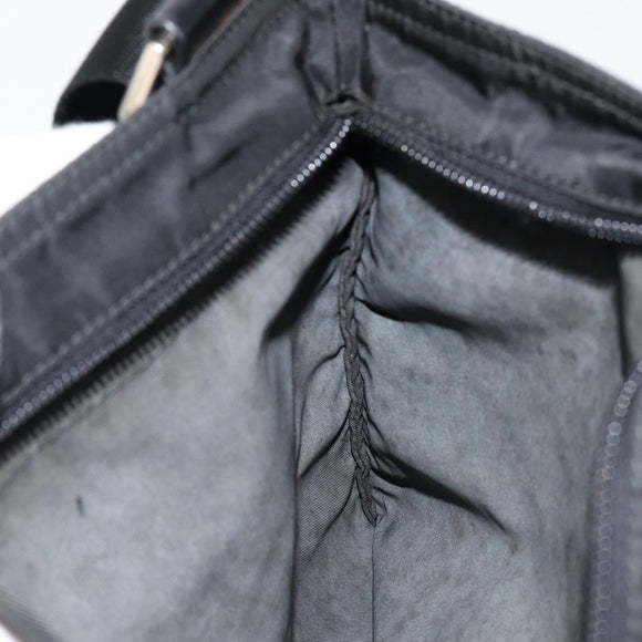 PRADA Shoulder Bag Nylon Black Silver Auth ka039