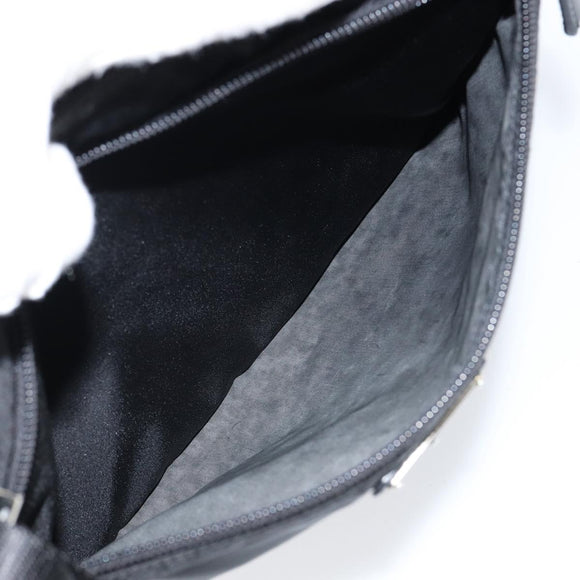 PRADA Shoulder Bag Nylon Black Silver Auth ka039