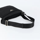 PRADA Shoulder Bag Nylon Black Silver Auth ka039-7