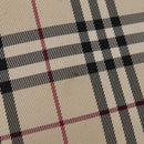 BURBERRY Nova Check Hand Bag Canvas Beige Silver Auth ka042-2