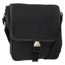 PRADA Shoulder Bag Nylon Black Silver Auth ka045-1
