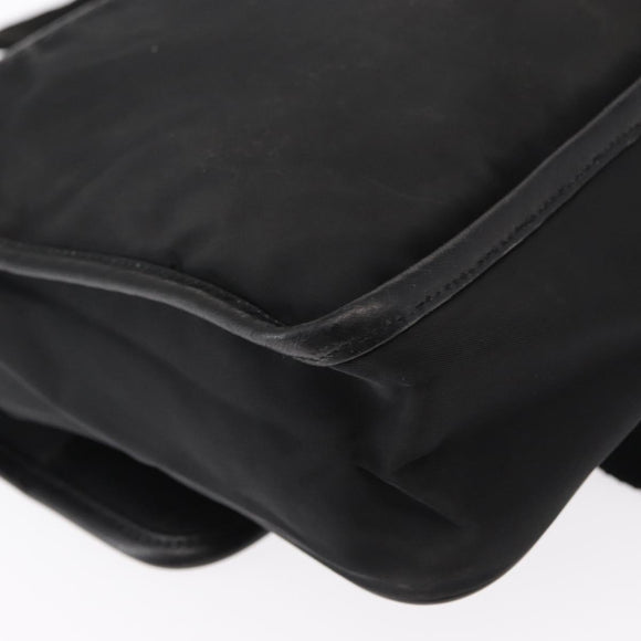 PRADA Shoulder Bag Nylon Black Silver Auth ka045